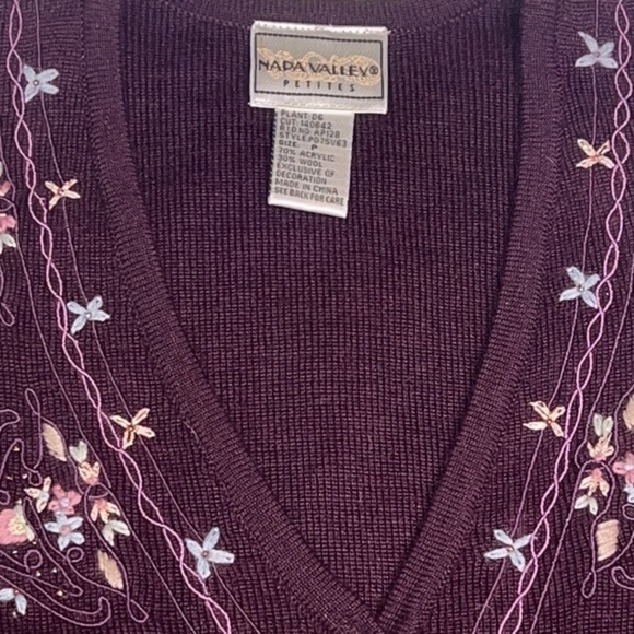 NAPA VALLEY VINTAGE VEST SIZE PETITE - Picture 3 of 4